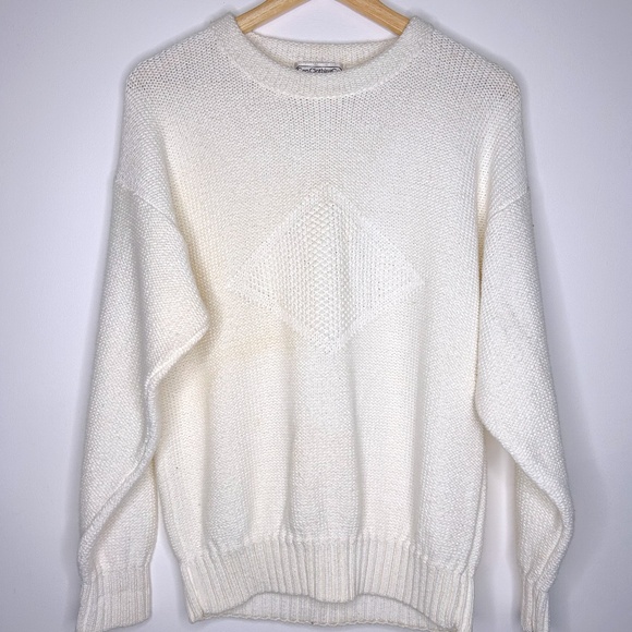 Vintage Gap white knit sweater - Picture 1 of 3